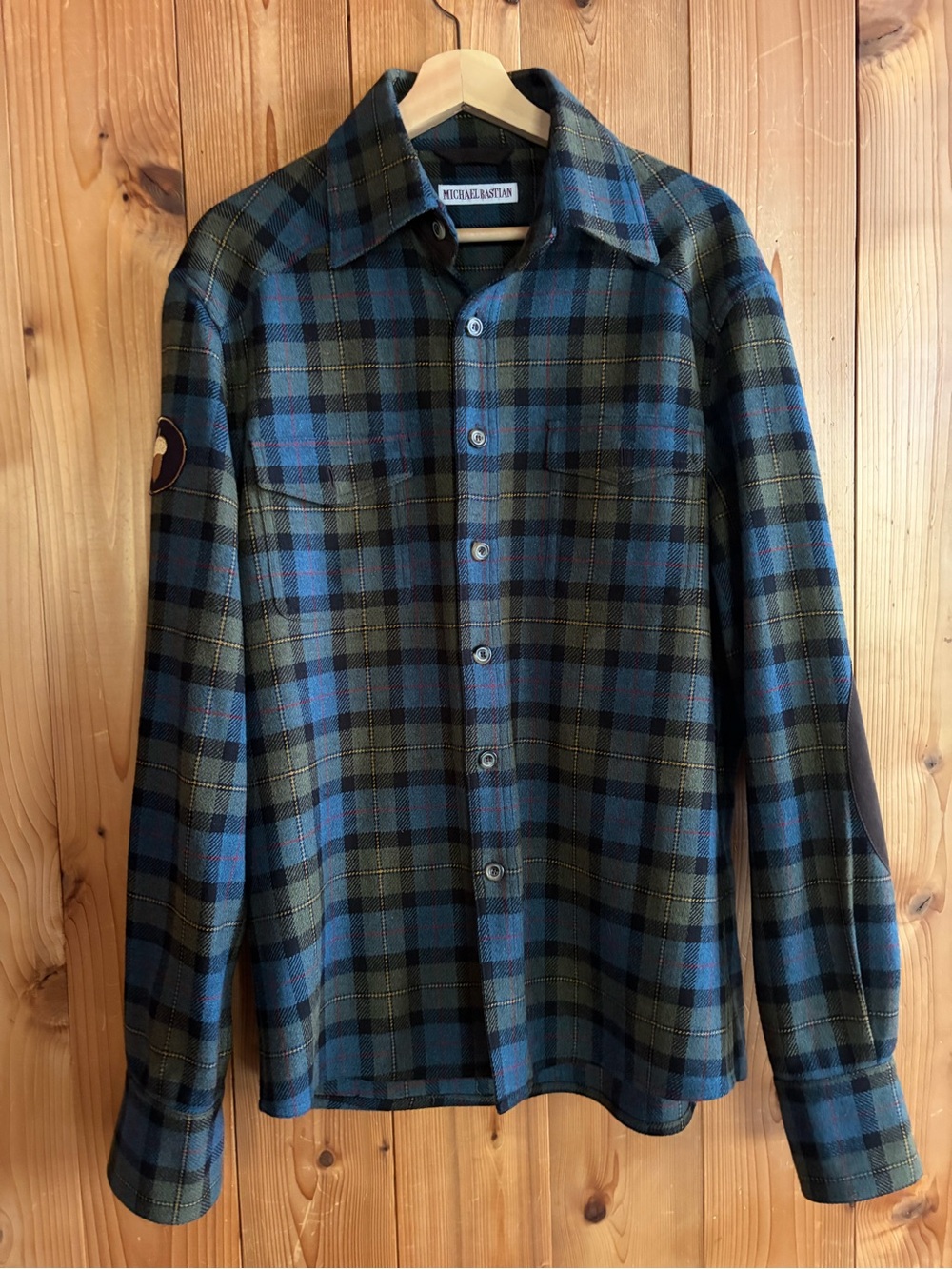 Michael Bastian Wool Plaid Shacket Shirt-Jacket